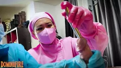Abspielen Domina asiatische Domina klingeln und Bondage POV Handjob Session