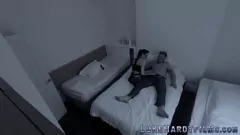 Play Inked up British babe with big tits gives a hardcore blowjob on spy cam