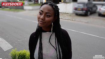 Play Ebony sex with neighborhood man with erection for money